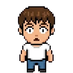 "Me?" guy sprite