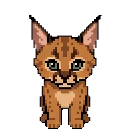 Floppy the Caracal Kitten sprite