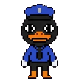 Officer duck man sprite