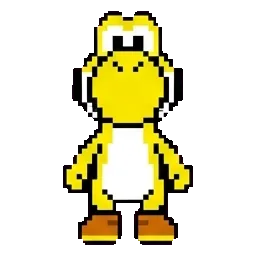 Yellow Yoshi sprite