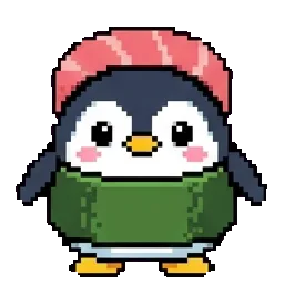 Sushi penguin sprite