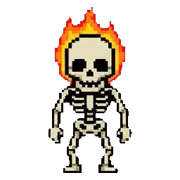 Burning skell sprite