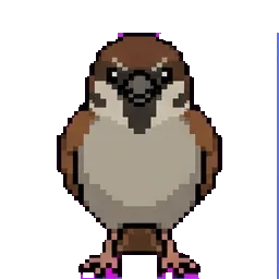 Random sparrow sprite