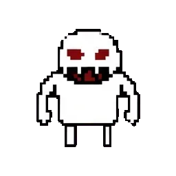 White monster sprite