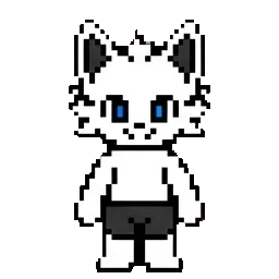 White cat sprite