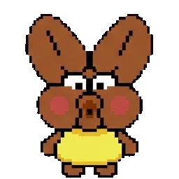 Peanut the bunny sprite
