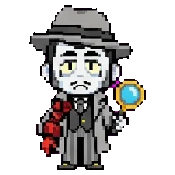 Gray detective sprite