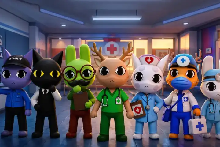 Free Animal Hospital OC Maker: 3 Best Ways to Create Your OC 5 Roblox Animal Hospital OC Maker With Roblox and Redbean, an image show multiple Animal Hospital Characters standing together