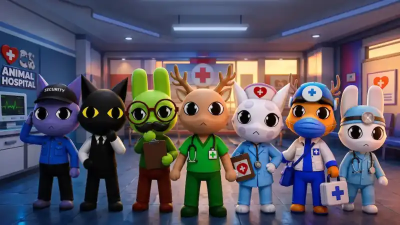 Free Animal Hospital OC Maker: 3 Best Ways to Create Your OC 1 Roblox Animal Hospital OC Maker With Roblox and Redbean, an image show multiple Animal Hospital Characters standing together