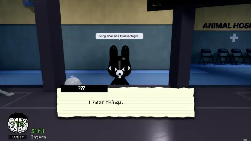 Roblox Animal Hospital Characters screenshot of Ratthew talking in game