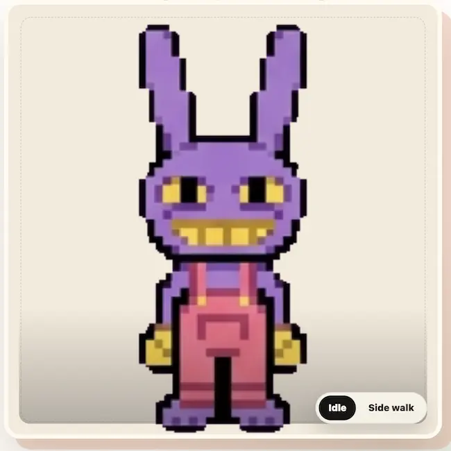 jax pixel sprite the amazing digital circus character created by redbean user