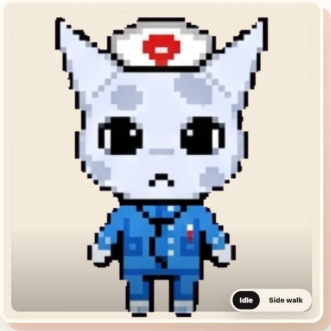 Free Animal Hospital OC Maker: 3 Best Ways to Create Your OC 8 Head Nurse original character made with Redbean Animal Hospital OC Maker
