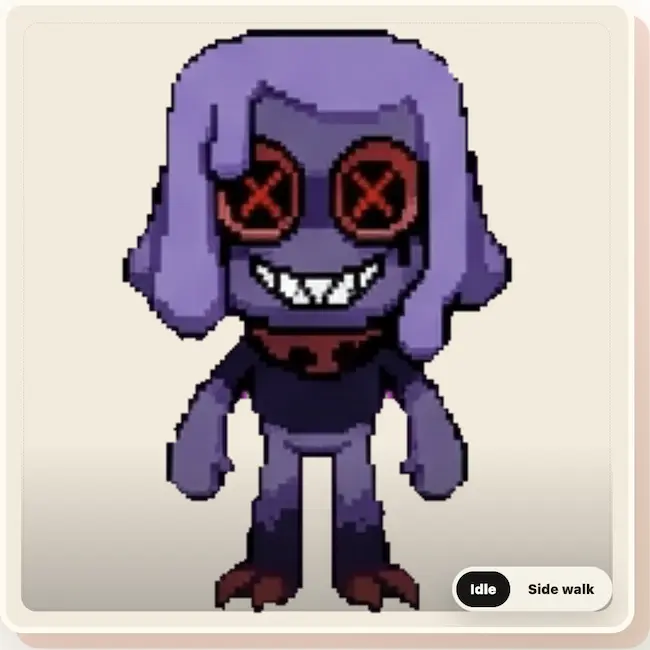 Dandy's World OC Maker: Build a Toon That Feels Alive 18 Twisted form of Waxwell, a Dandy's World OC recreated as a pixel character in Redbean