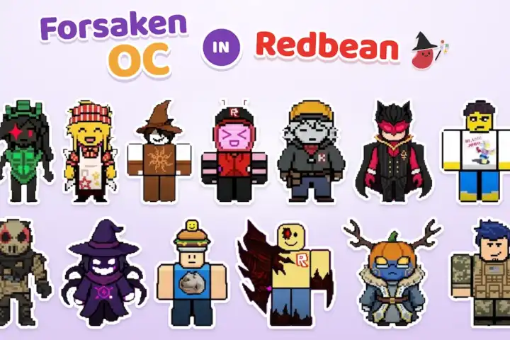 Roblox Forsaken OC Maker 2026: Build Your Own Survivor or Killer Character 5 forsaken characters and ocs recreated as pixel characters in Redbean, a Forsaken OC Maker
