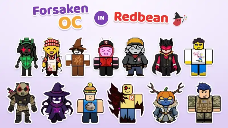 Roblox Forsaken OC Maker 2026: Build Your Own Survivor or Killer Character 1 forsaken characters and ocs recreated as pixel characters in Redbean, a Forsaken OC Maker