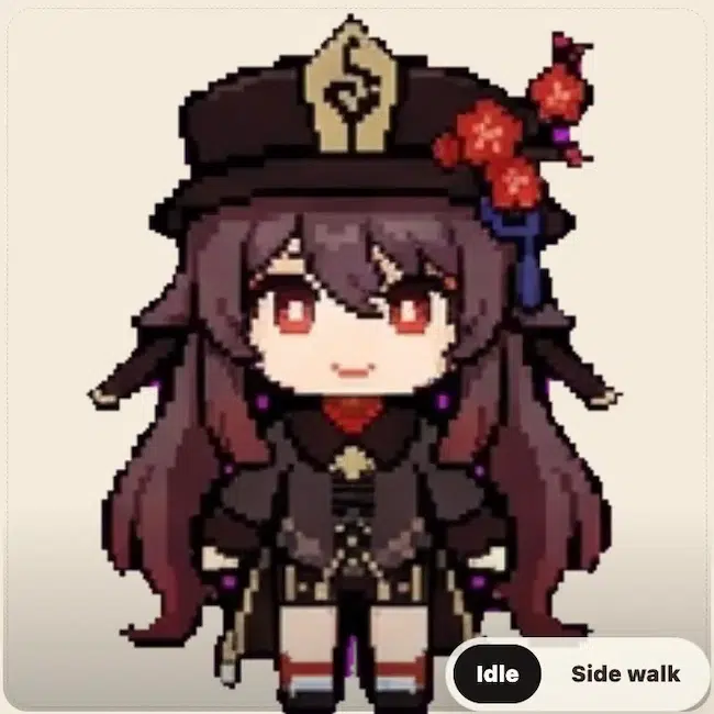 Genshin Impact Character Maker - Create Alive & Playable OC With Redbean 10 hutao pixel character recreated in redbean a genshin impact character maker