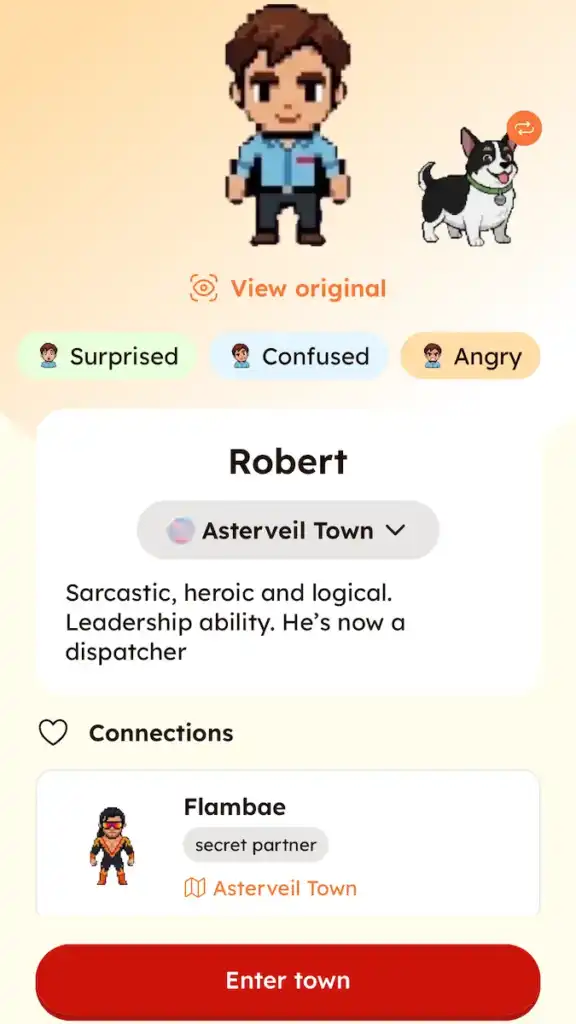 Dispatch Roleplay Game on Mobile 2026? Let's Build & Play Your Own Hero OC 18 dispatch robert character screen redbean