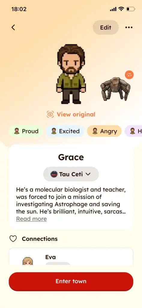No Project Hail Mary Game Yet? Here’s A New Way to Play With Rocky and Your Eridian OC 7 grace and rocky as his pet